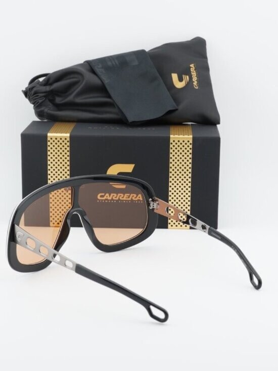 Carrera FLAGLAB 17 0DTY W7 Shield Sunglasses - Blue/Ruthenium / Brown main image 10